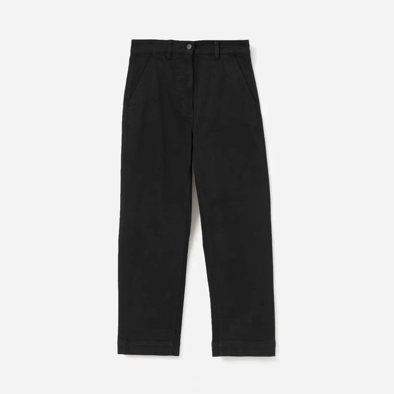 The Straight-Leg Crop | Black | Short