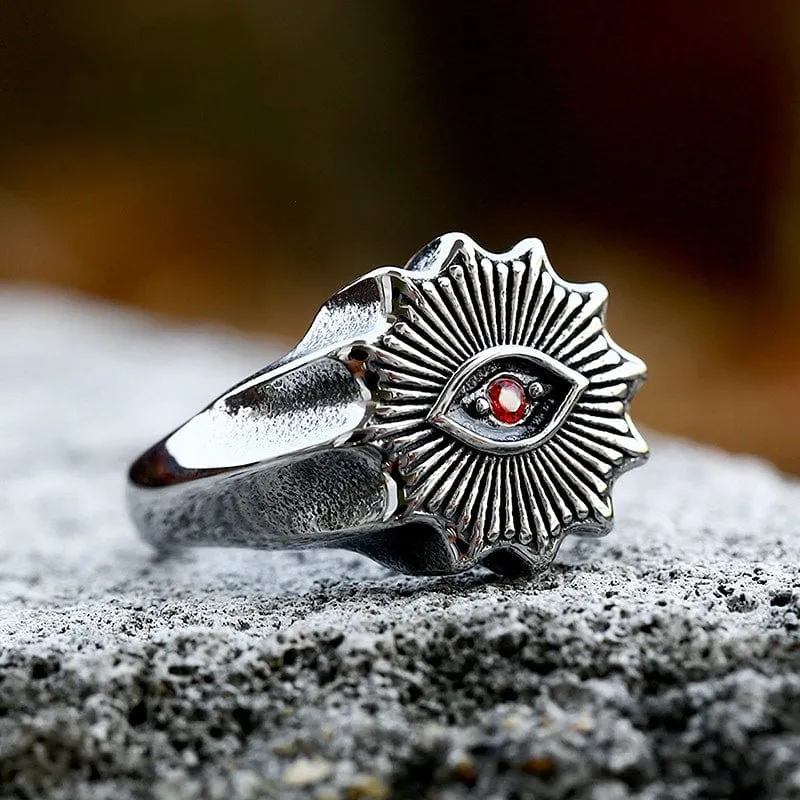 Punk Evil Eyes Ring för män