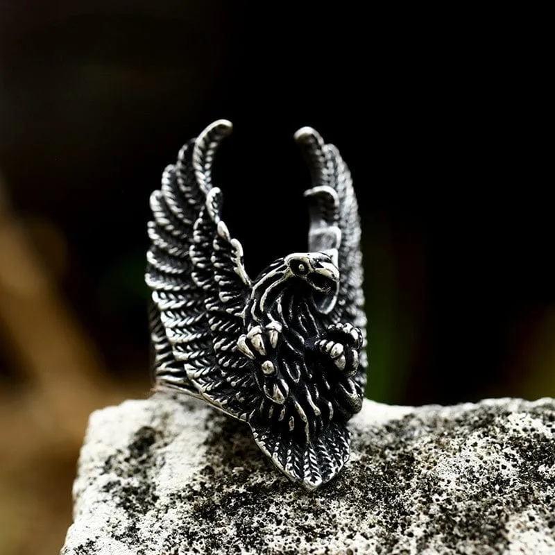 Punk Eagle Ring för män
