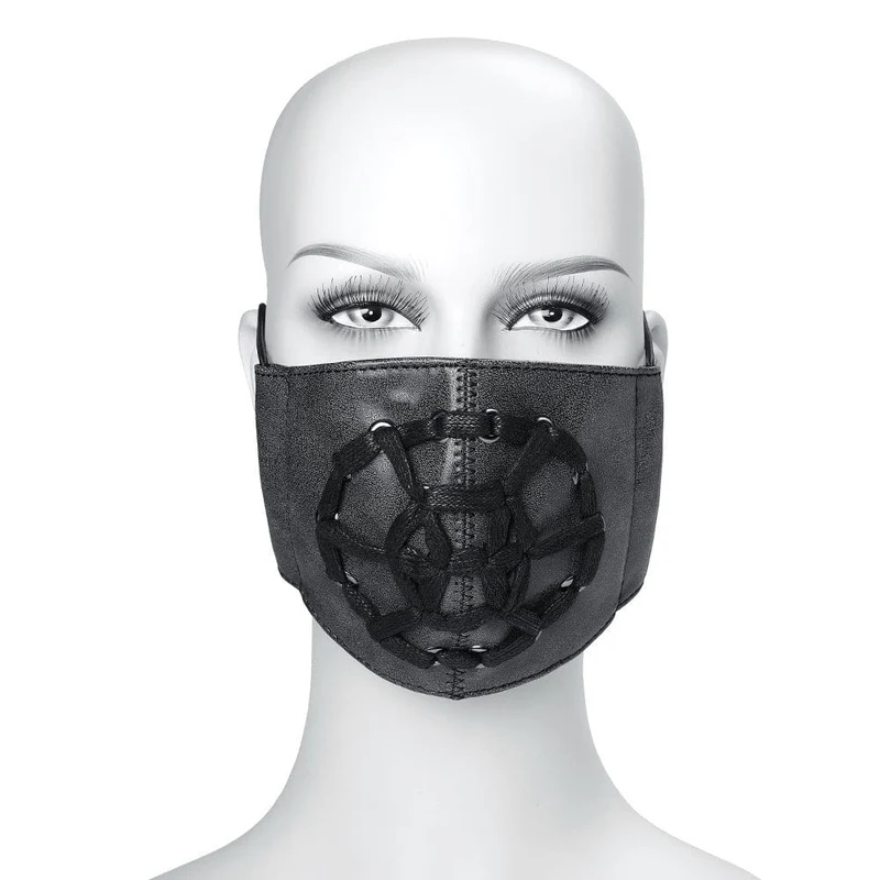 Unisex Steampunk Rivets Splice Eyelet Mask