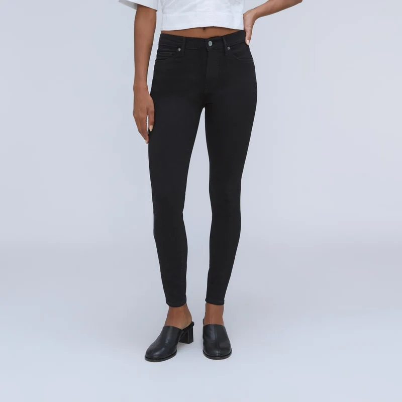 The Mid-Rise Skinny Stretch Jean | Black