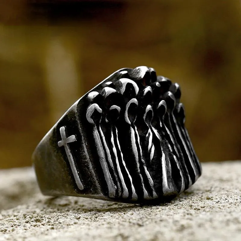 Punk Death Cloak Ring för män