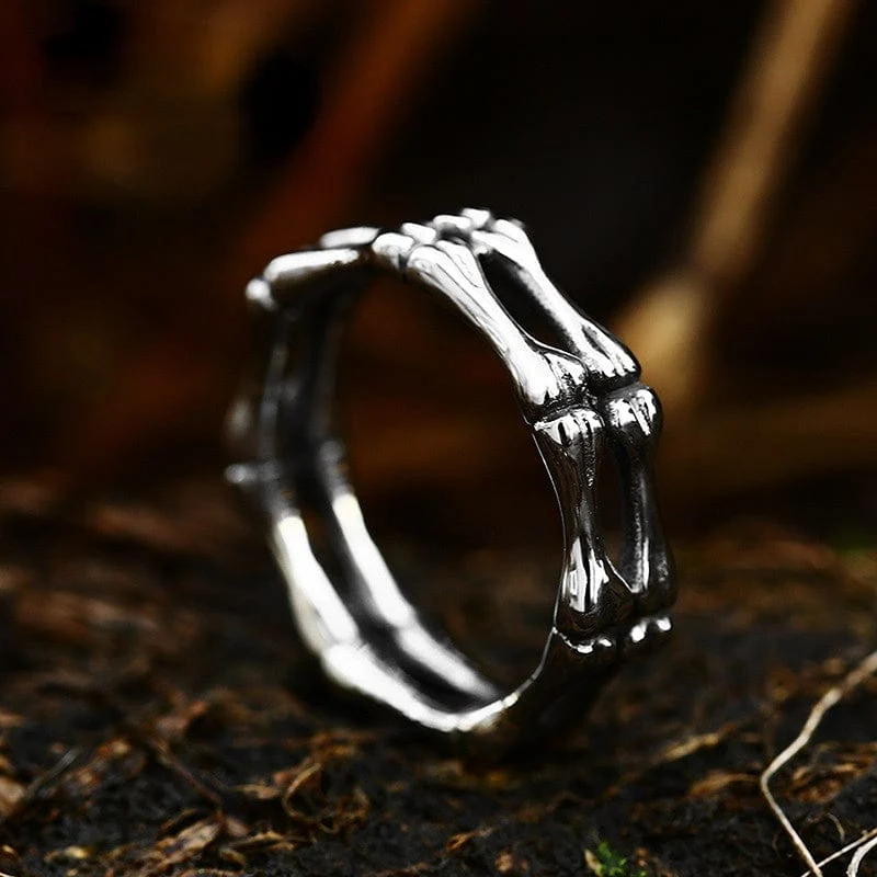 Punk Skull Bone Ring för män