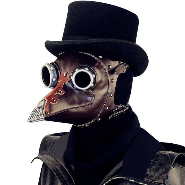 Steampunk skarvhatt i konstläder