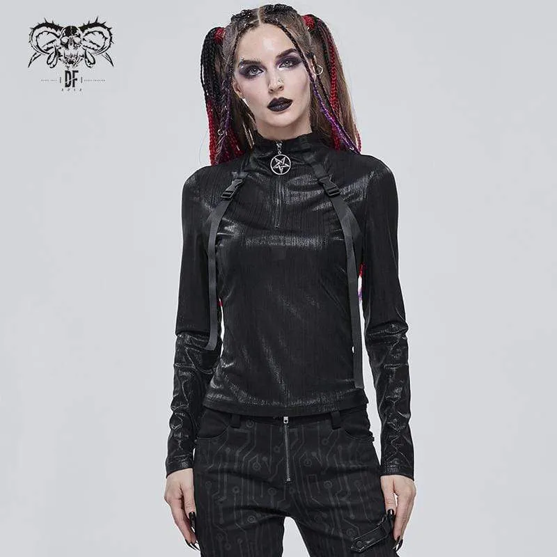 Gothic Stickup Buckles Dragkedja för damer