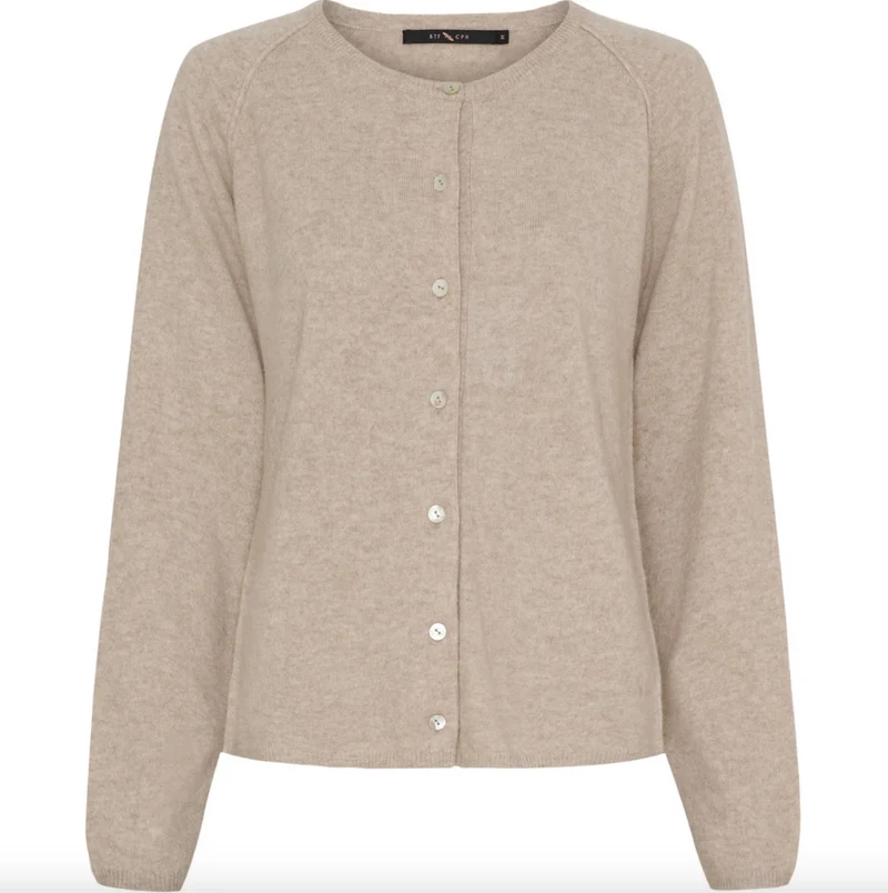 Cardigan Cashmere - Cream Melange