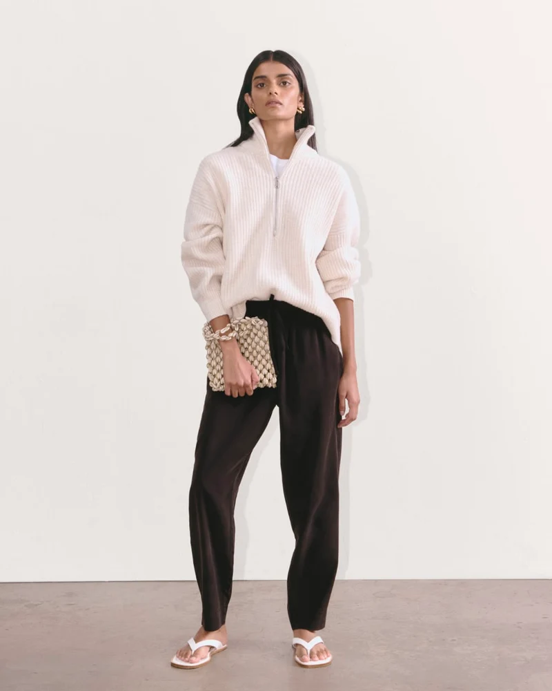 The Tapered Pant in Butterlite | Black