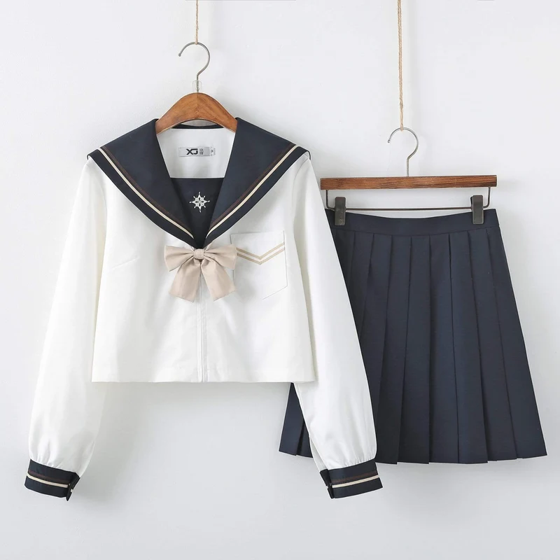 Dam JK Uniform Suit Sjömansdräkter Japanska studentdräkter