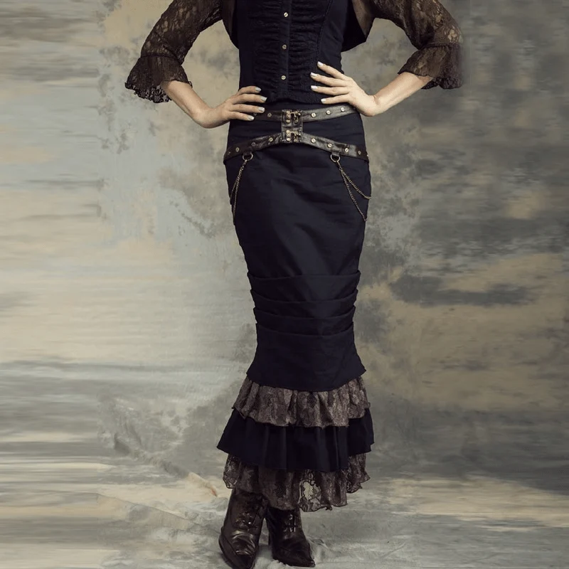 Steampunk sjöjungfrukjol dam