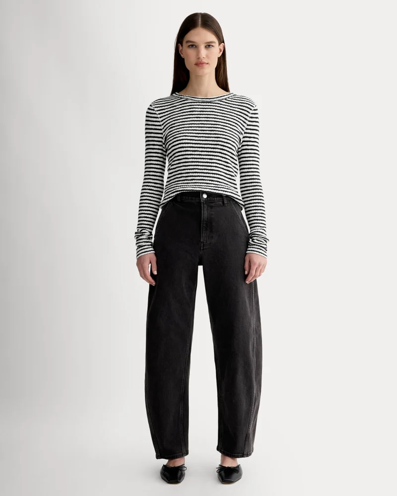 The Way-High® Twist Curve Jean | Washed Black