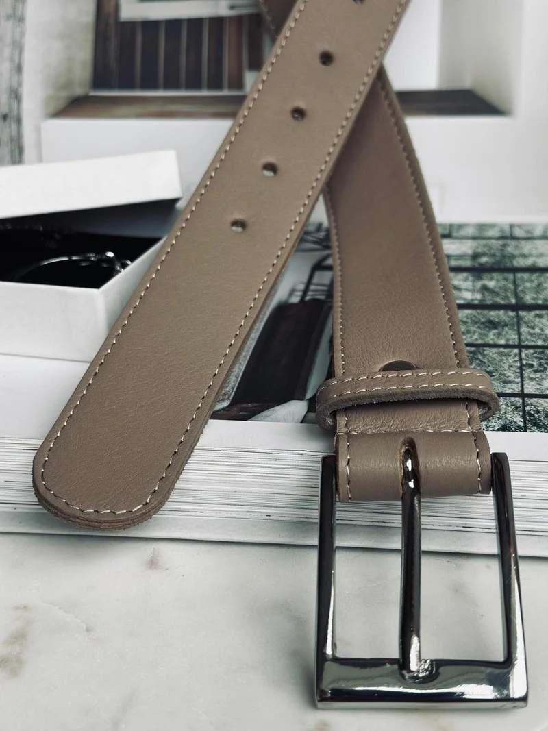Bälte 3,5 cm - Dusty taupe