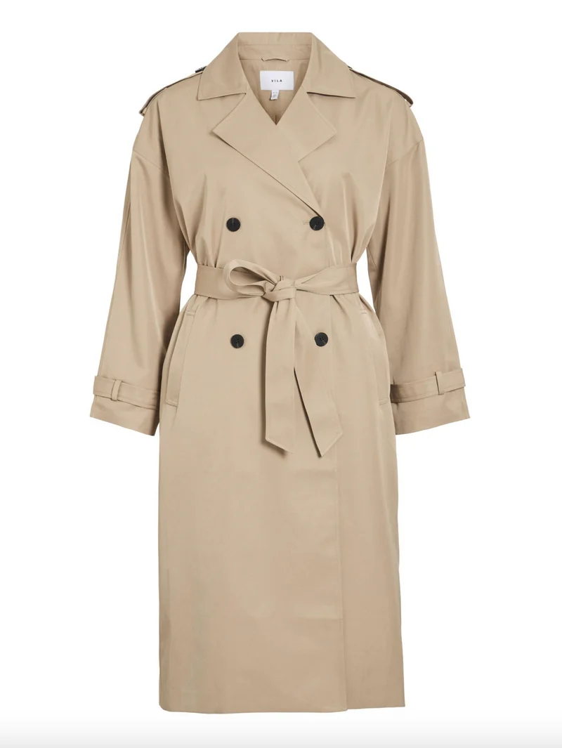 Lång trenchcoat - Savannah Tan