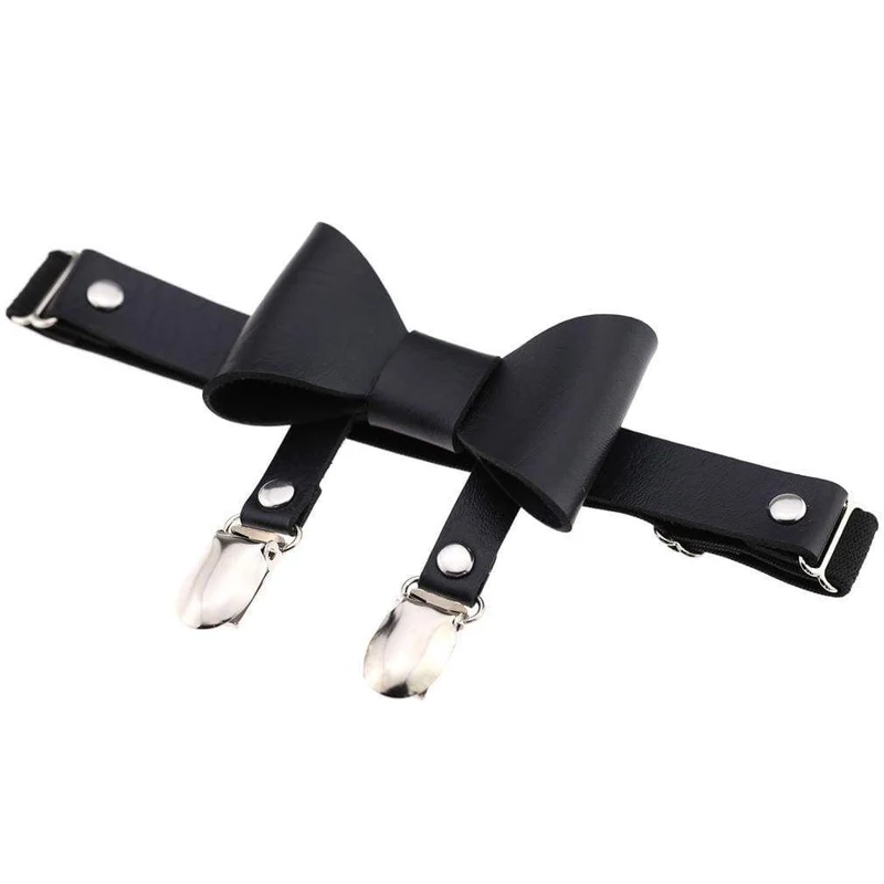Kvinnors Punk Bowknot Strumpbandsring