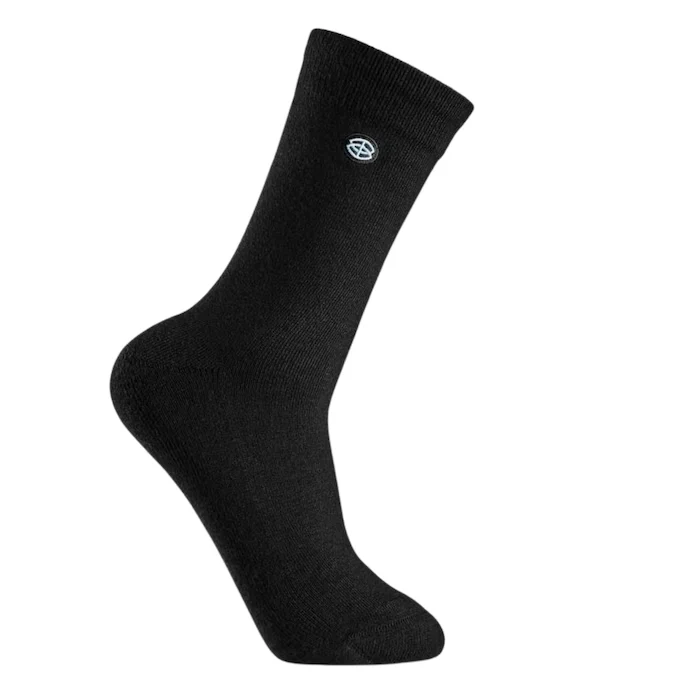 Merino Wool-Sock & Bamboo 1-Pair (38-45) Black