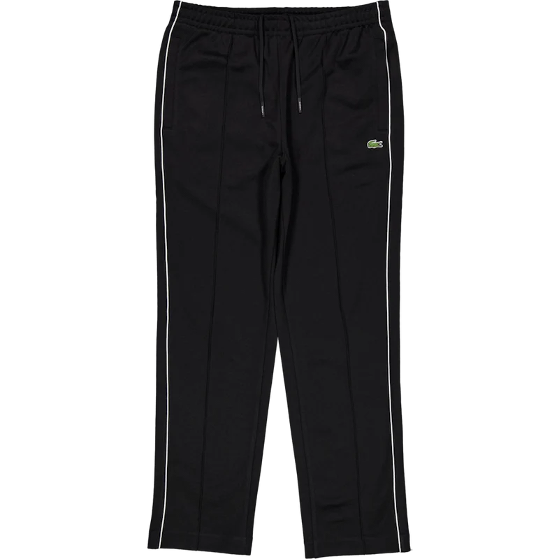 Trim Accent Piqué Sweatpants Black