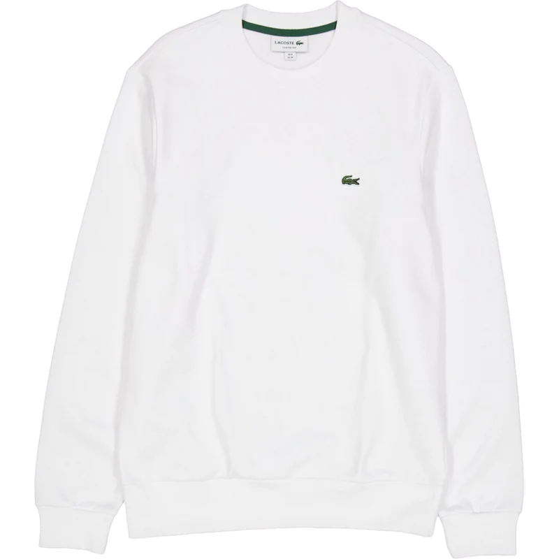 Fleece Crew Neck Sweatshirt White