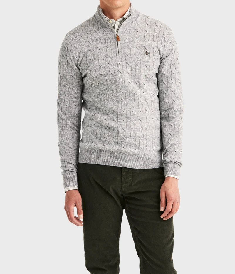 Merino Cable John Zip (91 Grey)
