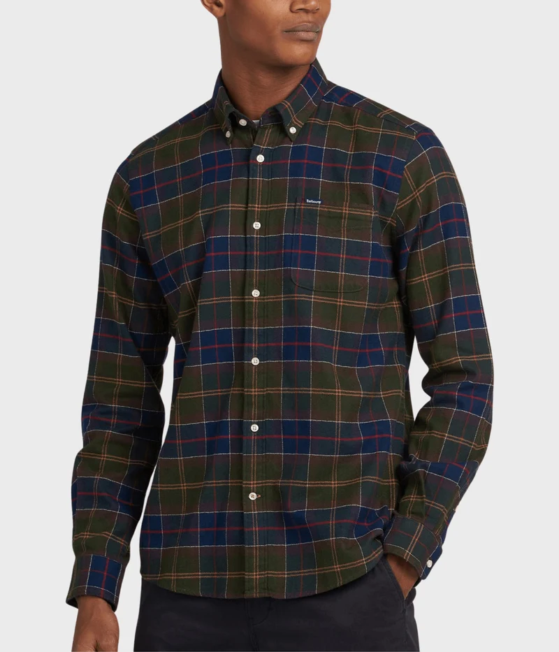 Barbour Kyeloch Tailored Tartan Shirt. (TN11 Classic Tartan)