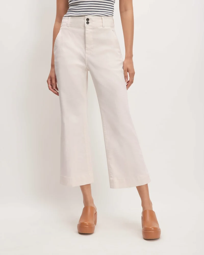 The Organic Kick Flare Pant | Bone