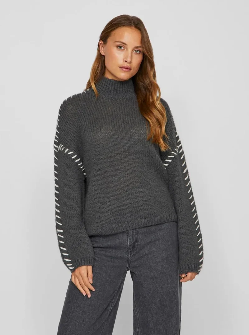 Strik Pullover Grey