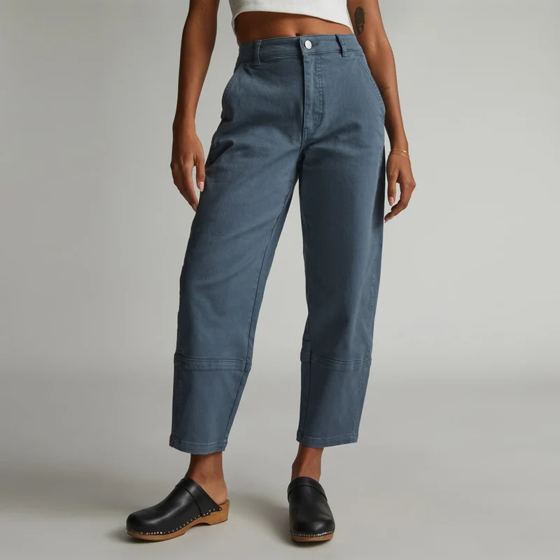 The Utility Barrel Pant | Faded Blue | Regular
