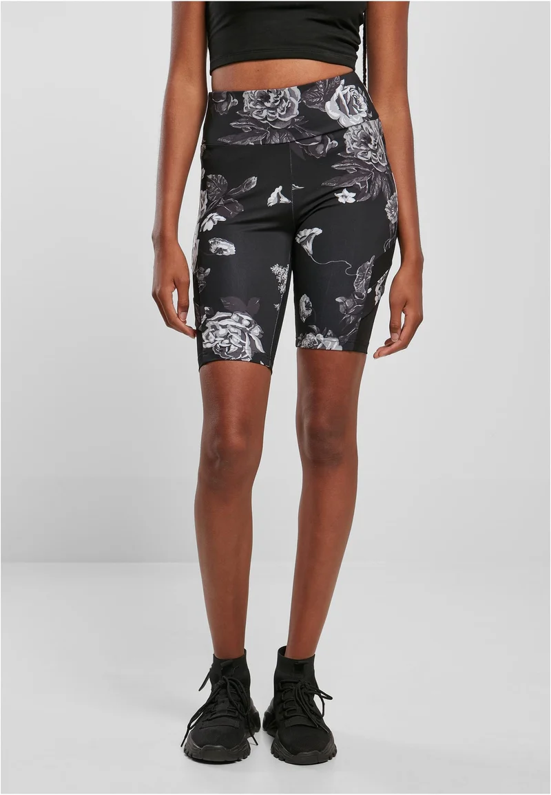 UC High Waist Tech Mesh AOP Cycle Shorts