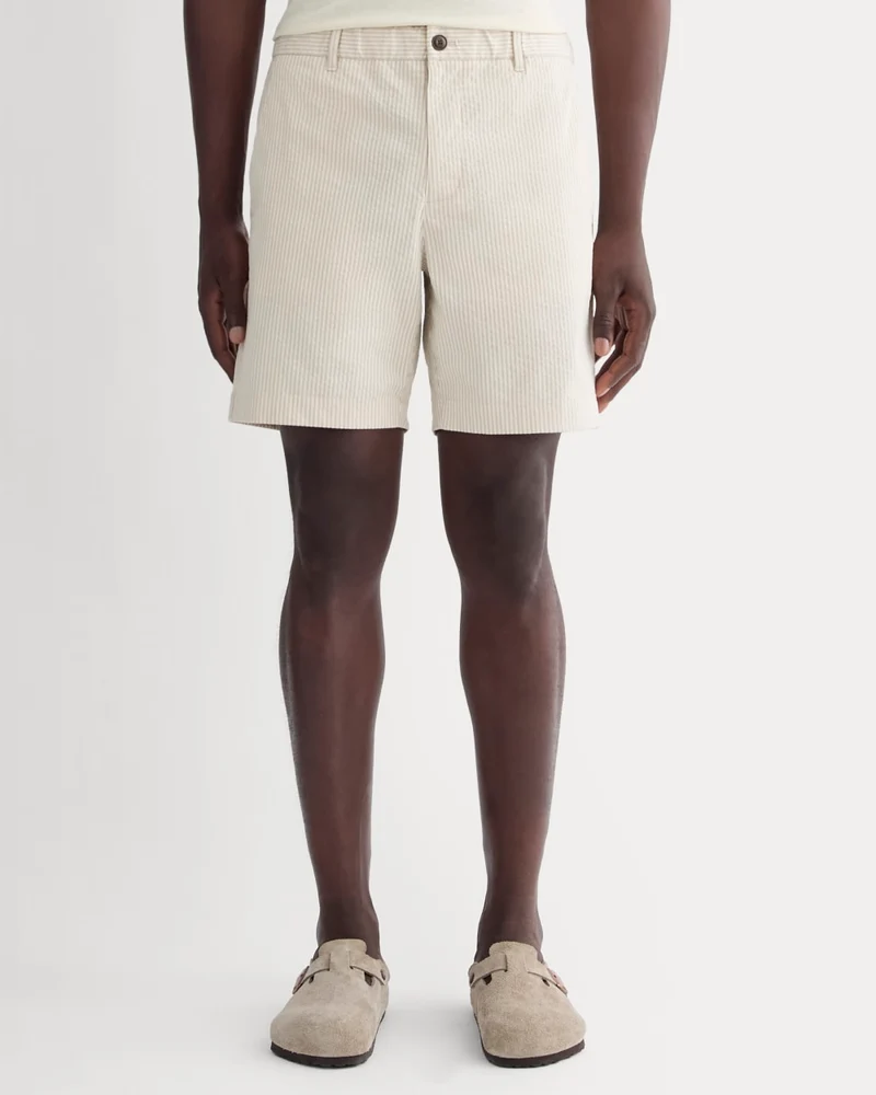 The Seersucker Short | Trench Coat Khaki / Natural