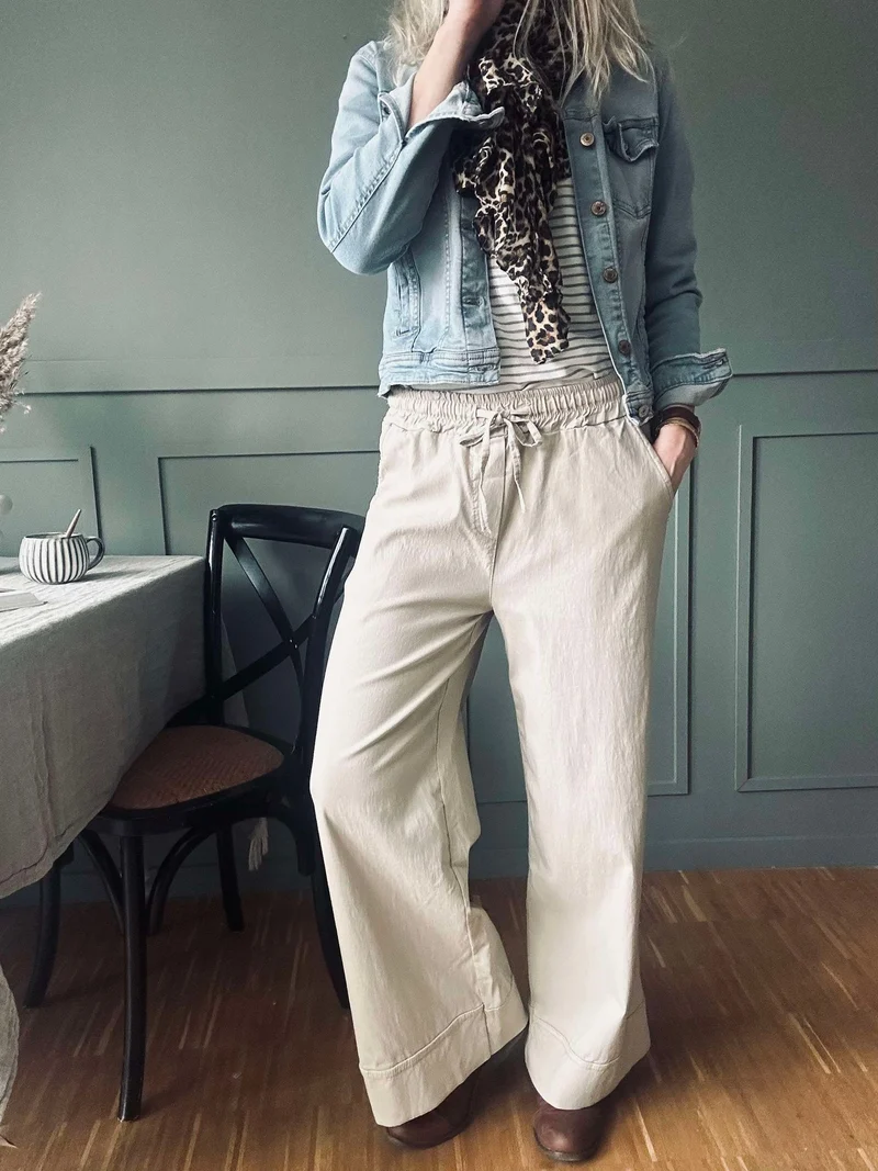 Byxor Lorinda Beige