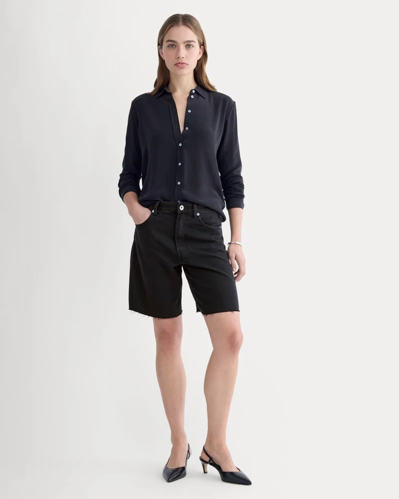The OG Baggy Jean Short | Washed Black