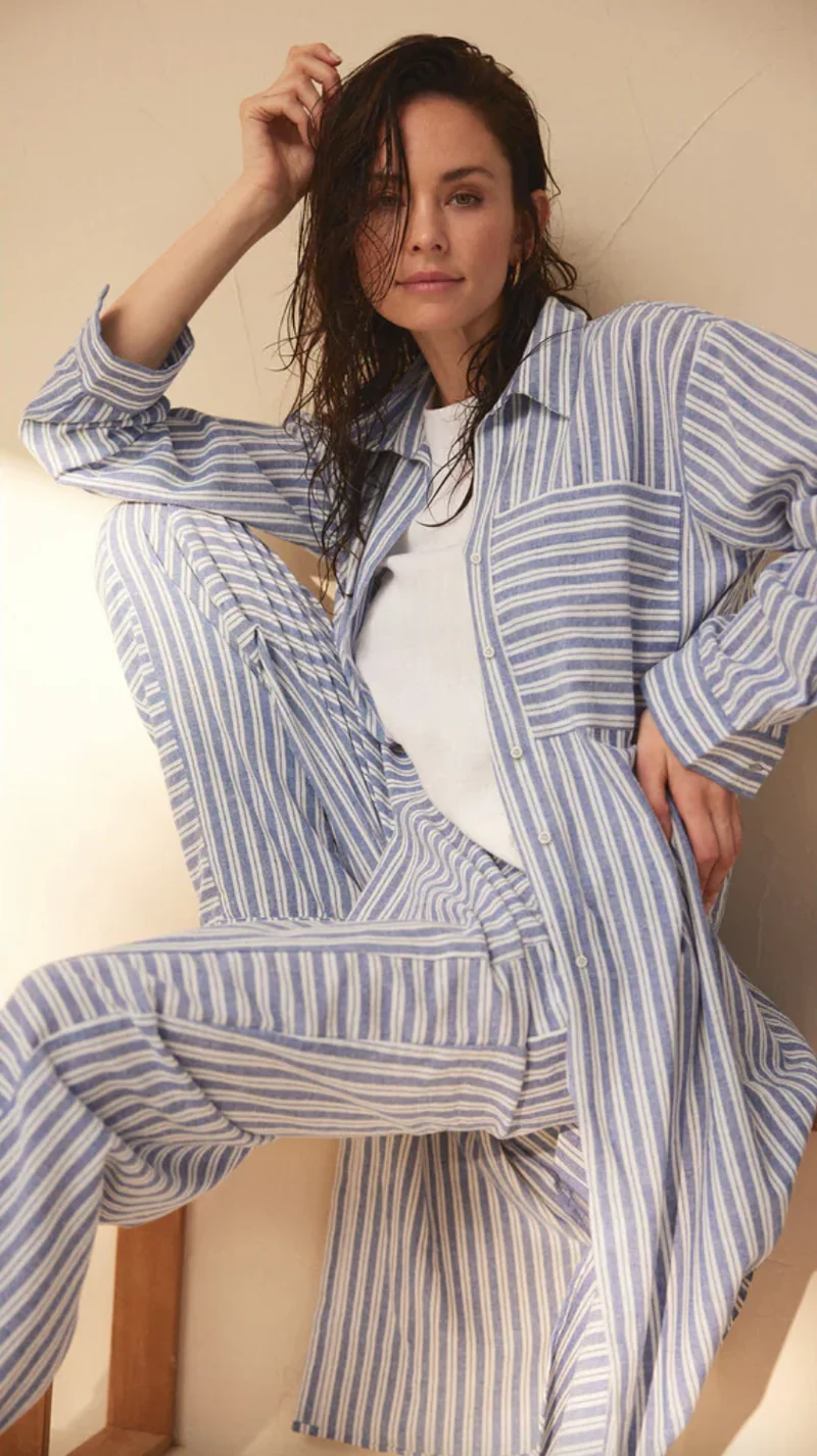Byxor - Summer strip cotton