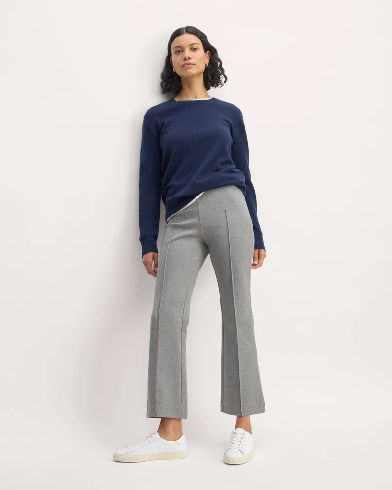 The Dream Kick Flare Pant | Mid Heather Grey