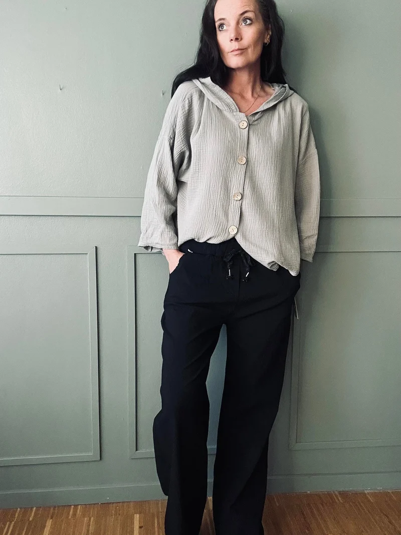 Byxor m. stretch Svart – plus onesize 40-48