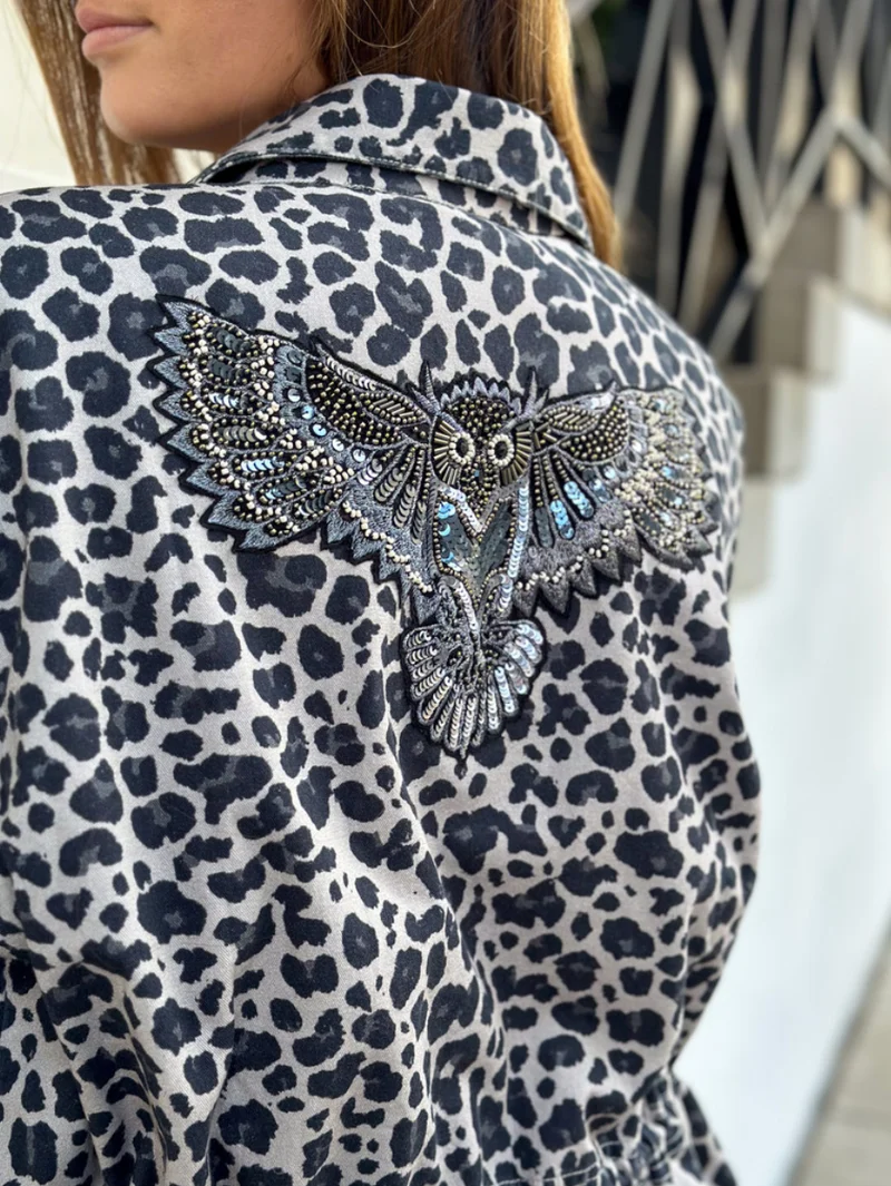 Jacka Leopard Grey