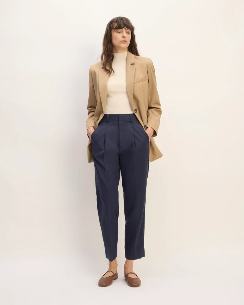 The Draper Tapered Pant in Buttersmooth | Navy