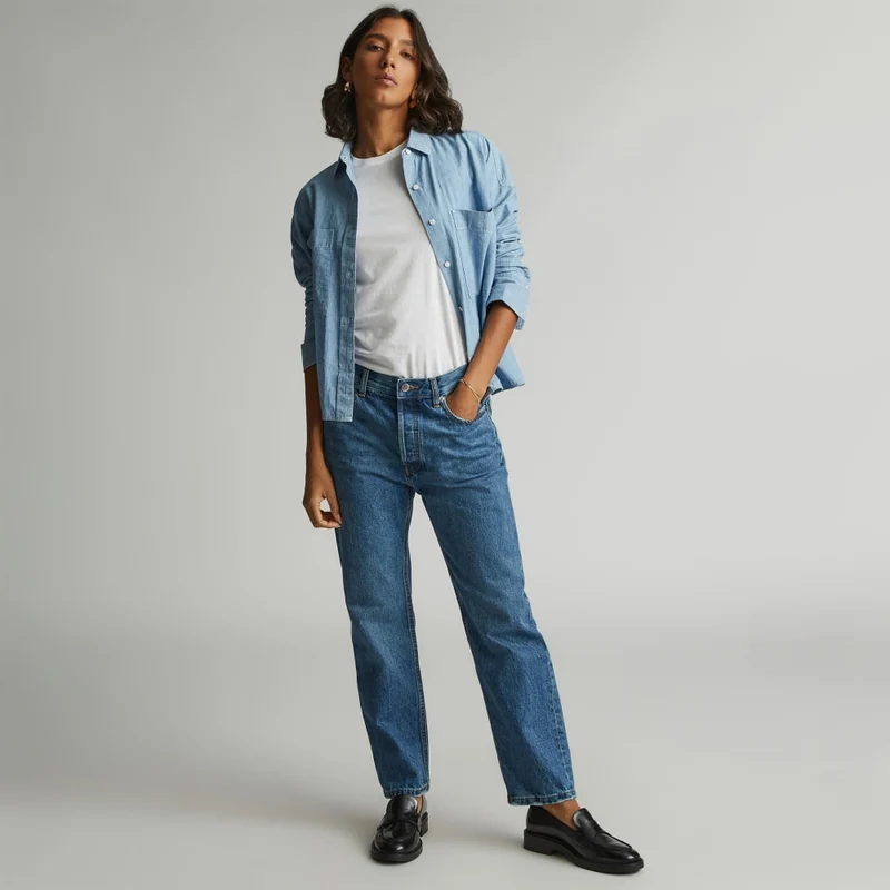 The Rigid Slouch Jean | Washed Indigo | 27.5” Inseam
