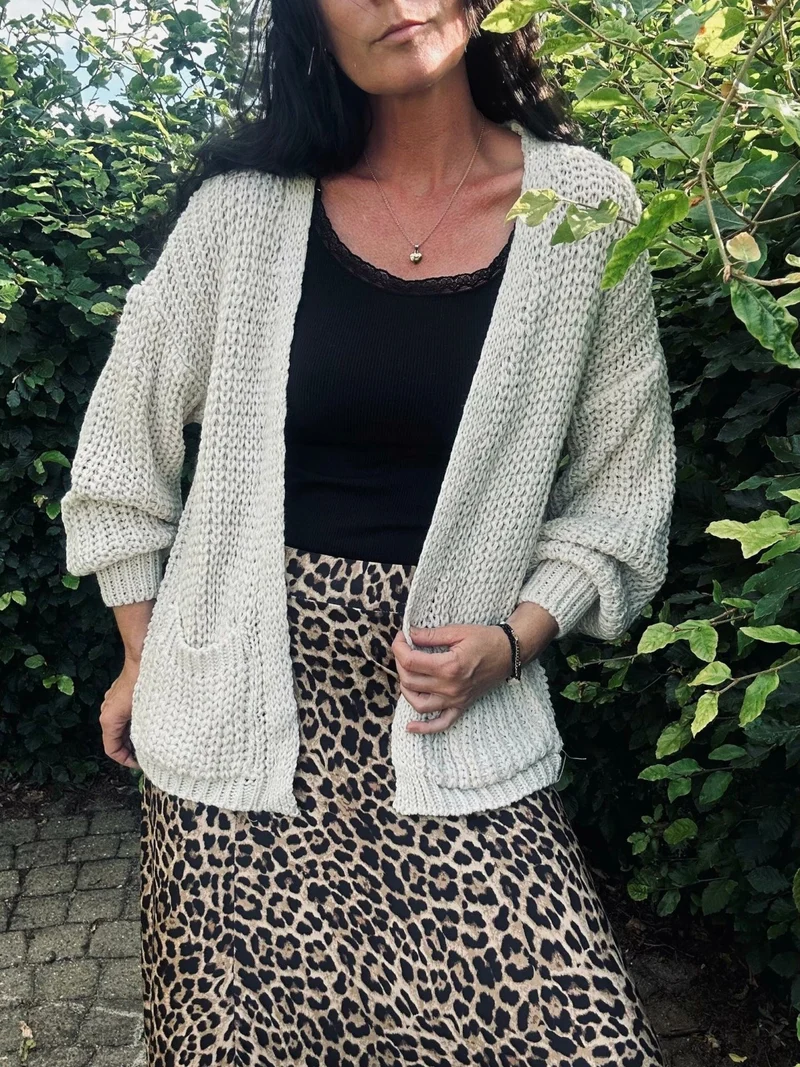 Cardigan Emma Ljus beige