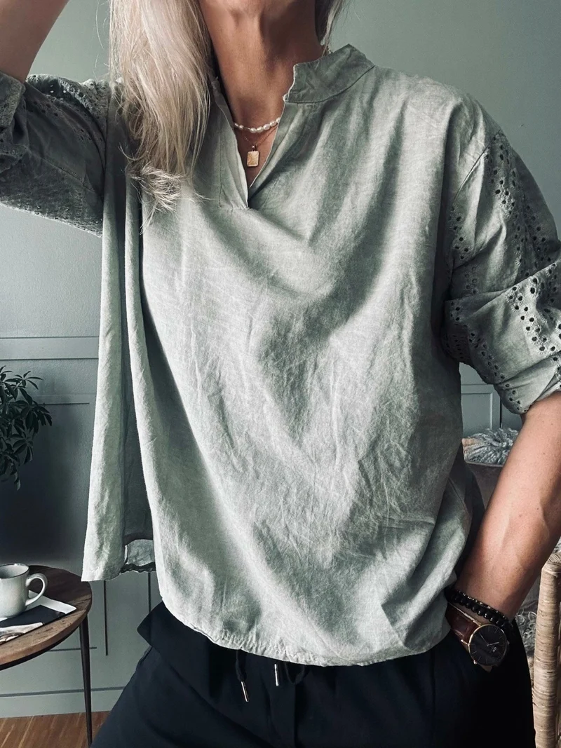Blus – Kaki Cold Wash