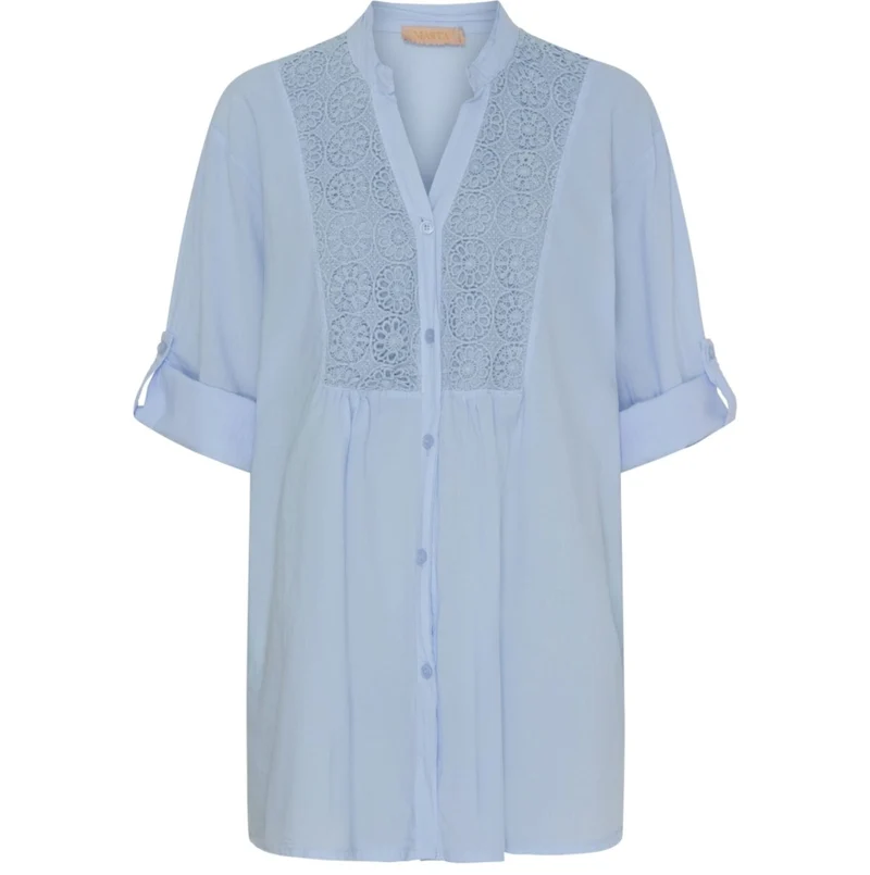 Skjorta Celina med broderi – Blue
