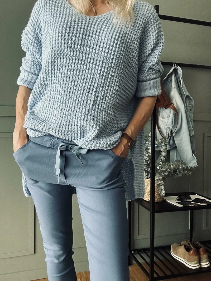 Byxor med stretch – Blue