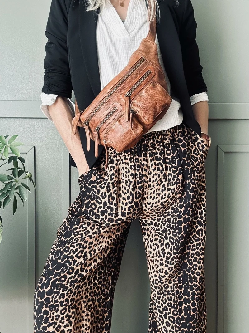 Byxor Leopard dark
