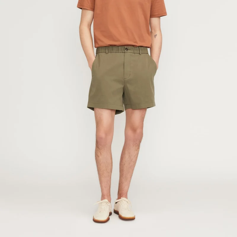 The Pull-On Performance Chino 5" Short | Kalamata