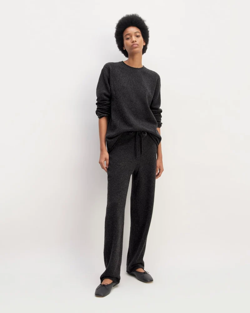 The Cozy-Stretch Straight-Leg Sweatpant | Charcoal