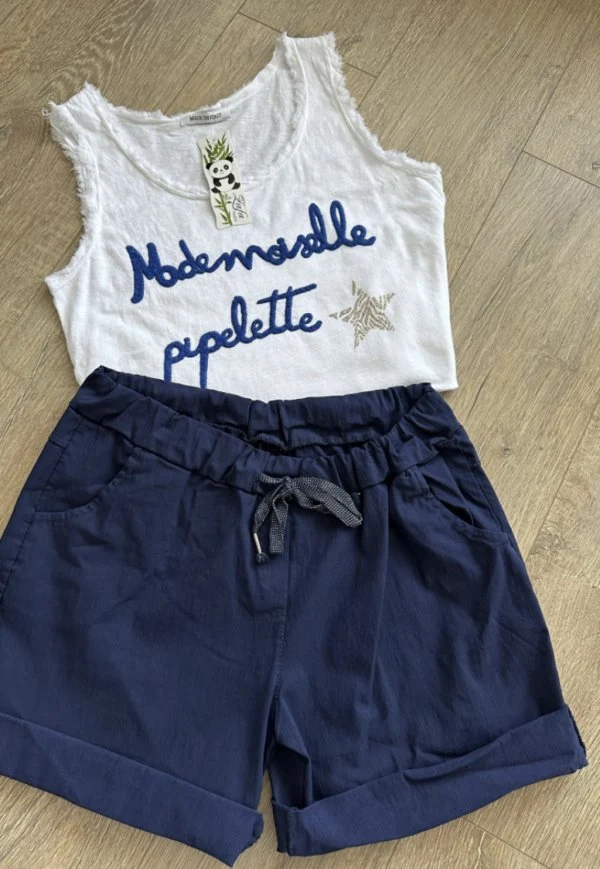 Shorts med stretch - Navy