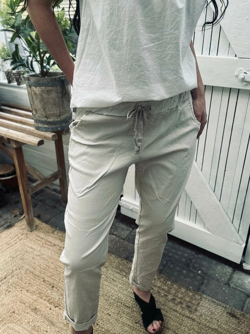 Byxor med stretch - Beige plus onesize 40-48