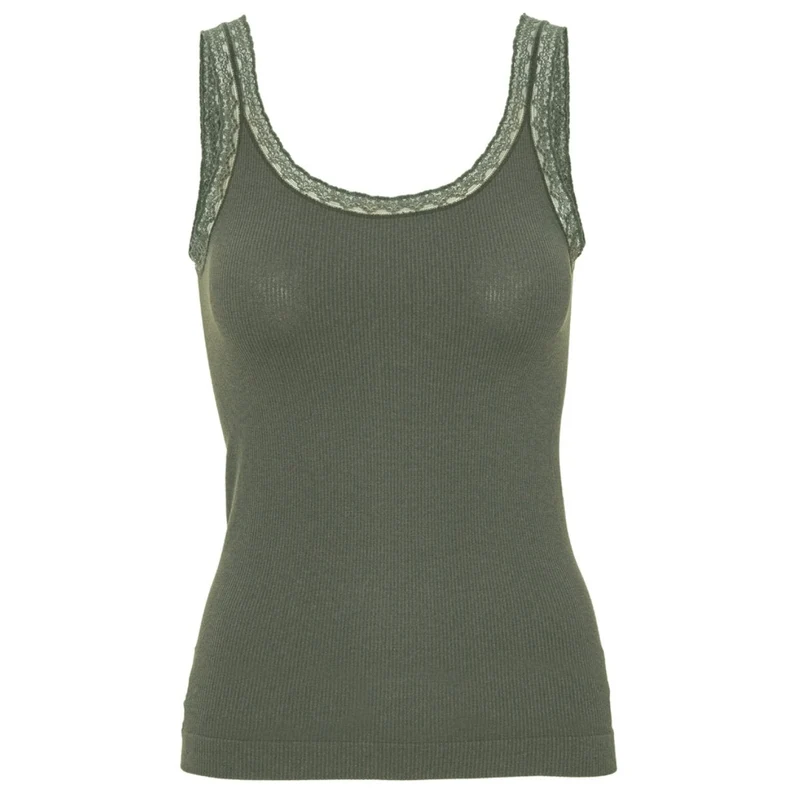 Topp med spets Økotex Military – Mikrofiber