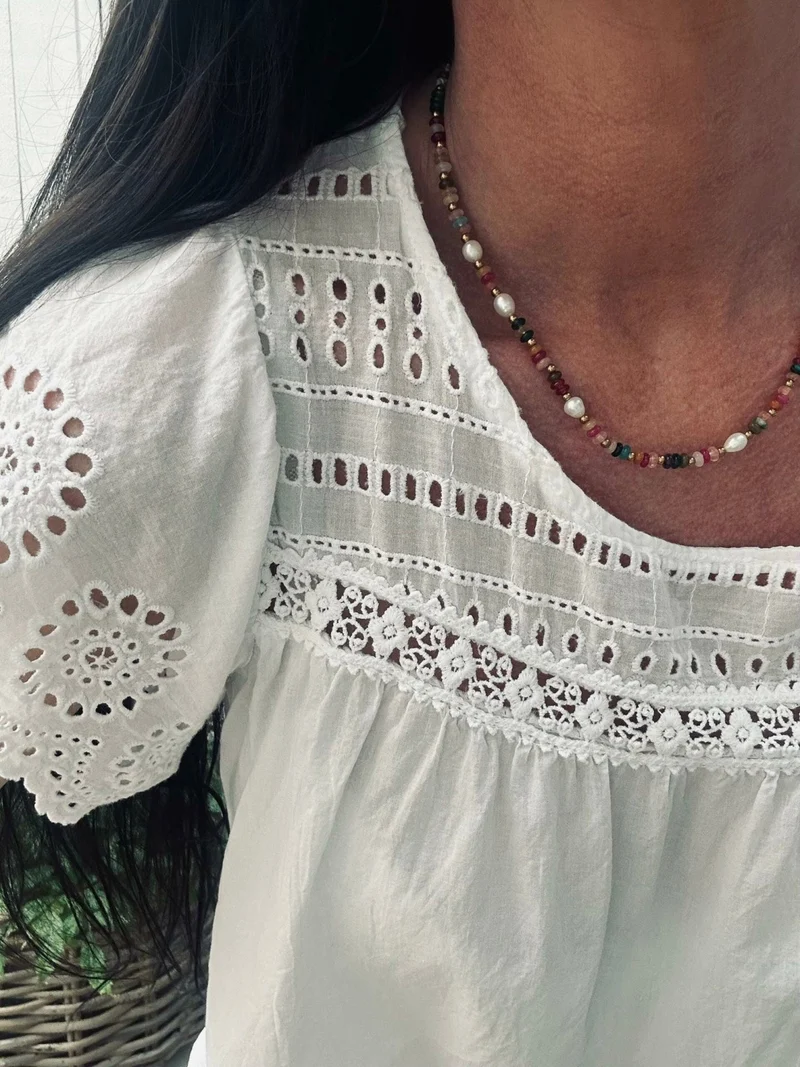 Summer Blus vit