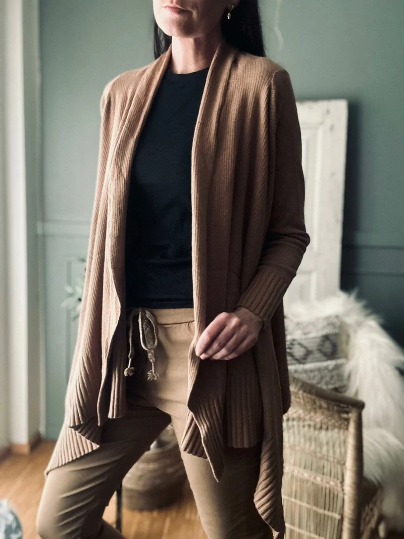 Cardigan Long style – Camel