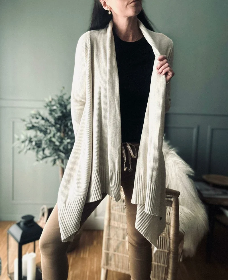 Cardigan Long style – Beige