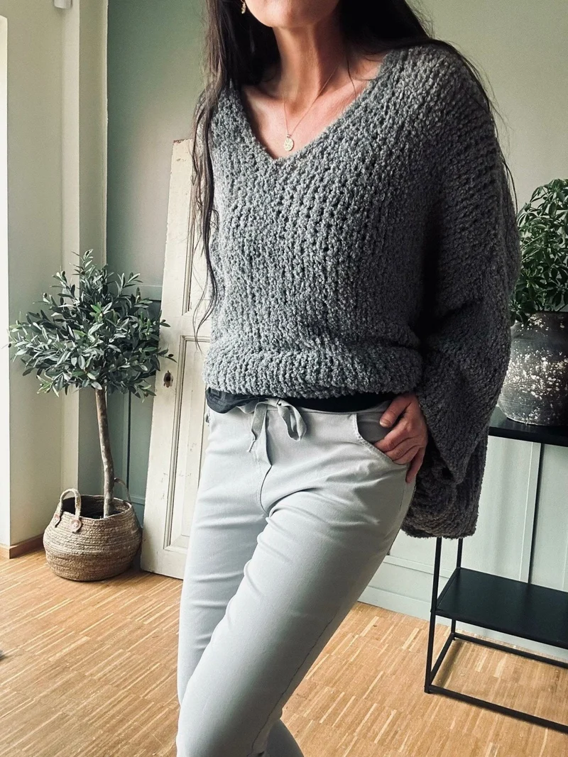 Byxor med stretch – Grey