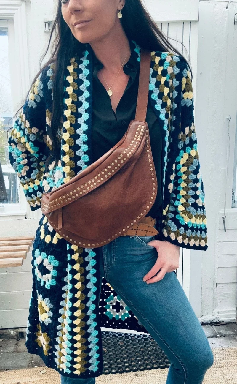 Cardigan virkad – Handgjord